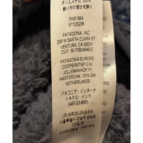 Patagonia Women’s Sherpa Fleece 1/4 Zip Pullover Gray Small - Picture 9 of 10